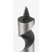 Metal drill bit on a white background