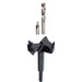 black countersink including two drill bits with hex shank on a white background