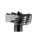 Metal drill bit on a white background
