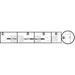 black and white sequence digram of how to drill a door viewer