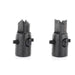 Two black verio countersinks with cutting edges on a white background