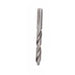 Metal drill bit on a white background